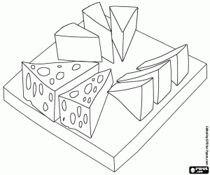 malvorlagen Eine Käseplatte ausmalbilder