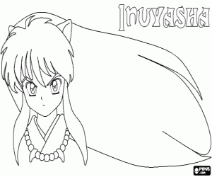 malvorlagen Die langen Haare von Inuyasha ausmalbilder