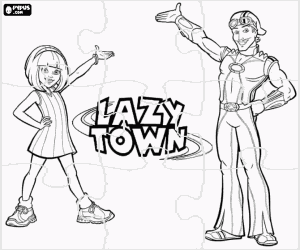 malvorlagen LazyTown-puzzle ausmalbilder