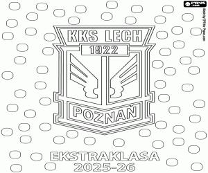 malvorlagen Lech Poznan, Meister 2025-2026 ausmalbilder