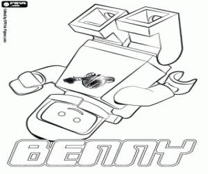 malvorlagen Der Lego-Astronaut Benny ausmalbilder