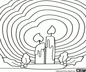 malvorlagen Leuchtende Weihnachtskerzen ausmalbilder