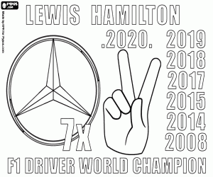 malvorlagen Lewis Hamilton, F1 x7 Meister ausmalbilder
