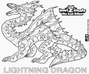 malvorlagen Lightning Dragon, Invizimals DVS ausmalbilder