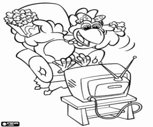 malvorlagen Lilica die Henne und das Fernsehen ausmalbilder