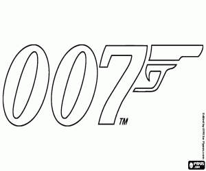 malvorlagen Logo der 007 James Bond ausmalbilder