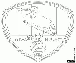 malvorlagen Logo von ADO Den Haag ausmalbilder