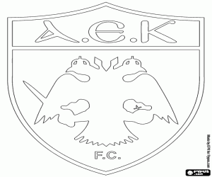 malvorlagen Logo von AEK Athen ausmalbilder