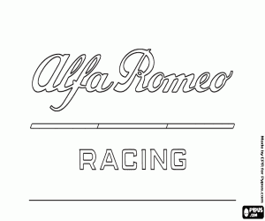 malvorlagen Logo von Alfa Romeo Racing ausmalbilder