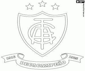 malvorlagen Logo von America Mineiro ausmalbilder