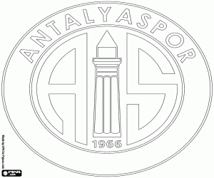 malvorlagen Logo von Antalyaspor ausmalbilder