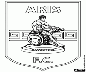 malvorlagen Logo von Aris Thessaloniki FC ausmalbilder