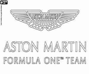 malvorlagen Logo des Aston Martin Formula 1 Team ausmalbilder