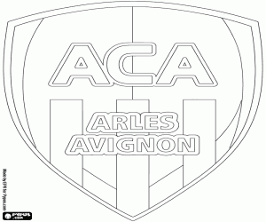 malvorlagen Logo der Athletic Club Arles-Avignon ausmalbilder