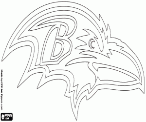 malvorlagen Logo der Baltimore Ravens ausmalbilder