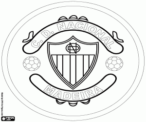malvorlagen Logo von CD Nacional ausmalbilder