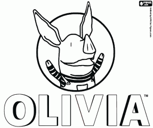 malvorlagen Logo mit dem Charakter von Olivia ausmalbilder