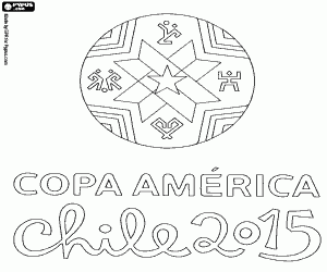 malvorlagen Logo der Copa America Chile 2015 ausmalbilder