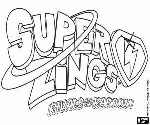 malvorlagen Logo de SuperZings ausmalbilder