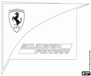 malvorlagen Logo der Scuderia Ferrari ausmalbilder