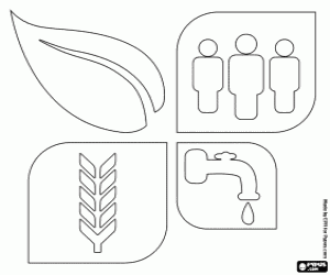 malvorlagen Logo der Desertifikation ausmalbilder