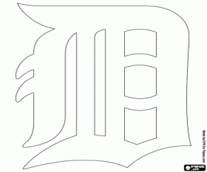 malvorlagen Logo der Detroit Tigers ausmalbilder