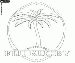 malvorlagen Logo der Fidschi-Rugby-team ausmalbilder