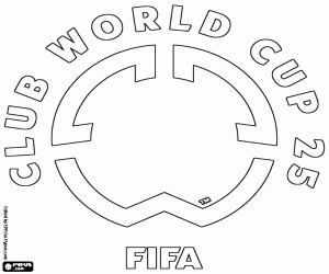 malvorlagen Logo FIFA Klub-Weltmeisterschaft 2025 ausmalbilder