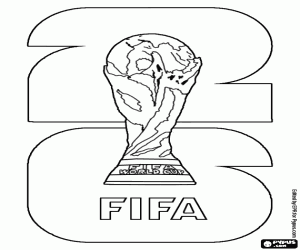 malvorlagen Logo der FIFA-Weltmeisterschaft 2026 ausmalbilder