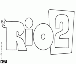 malvorlagen Logo des Films Rio 2 ausmalbilder