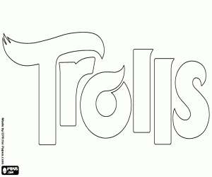 malvorlagen Logo des Films Trolls ausmalbilder