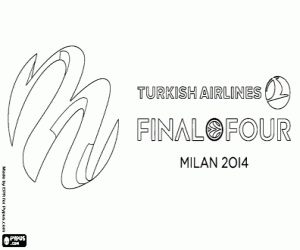 malvorlagen Logo der Final Four Milan 2014 ausmalbilder