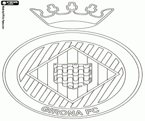 malvorlagen Logo von Girona FC ausmalbilder