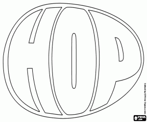 malvorlagen Das Logo des Hop, ein Ei ausmalbilder