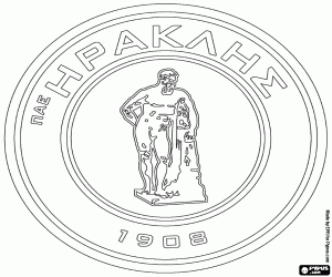 malvorlagen Logo von Iraklis Thessaloniki ausmalbilder