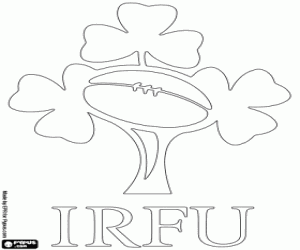 malvorlagen Logo der irischen Rugby-team ausmalbilder