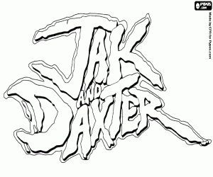 malvorlagen Logo von Jak and Daxter ausmalbilder