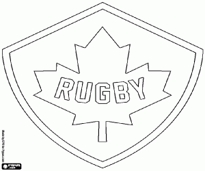 malvorlagen Logo der kanadischen Rugby-Nationalmannschaft ausmalbilder