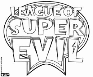 malvorlagen Logo der League of Super Evil ausmalbilder