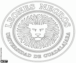 malvorlagen Logo von Leones Negros ausmalbilder