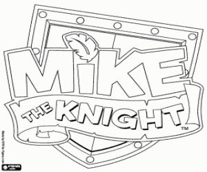 malvorlagen Logo der Mike The Knight ausmalbilder