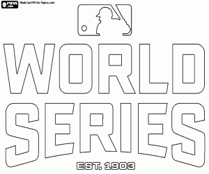 malvorlagen Logo der MLB World Series ausmalbilder