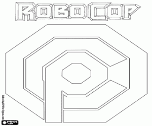 malvorlagen Logo von OCP von Robocop ausmalbilder