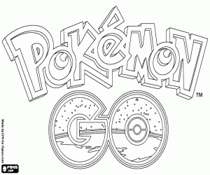 malvorlagen Logo der Pokémon GO ausmalbilder