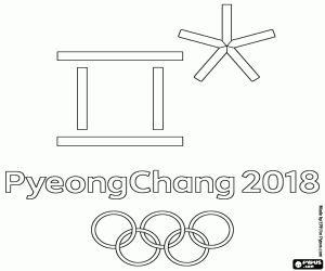 malvorlagen Logo von PyeongChang 2018 ausmalbilder