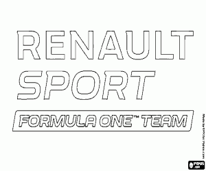 malvorlagen Logo der Renault Sport F1 Team ausmalbilder