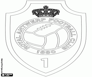 malvorlagen Logo des Royal Antwerp FC ausmalbilder