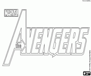 malvorlagen Logo von Die Rächer, The Avengers ausmalbilder