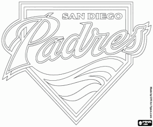 malvorlagen Logo der San Diego Padres ausmalbilder