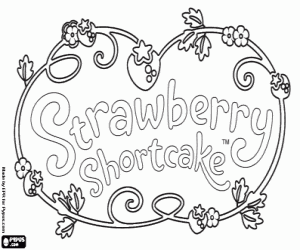 malvorlagen Logo der Strawberry Shortcake ausmalbilder